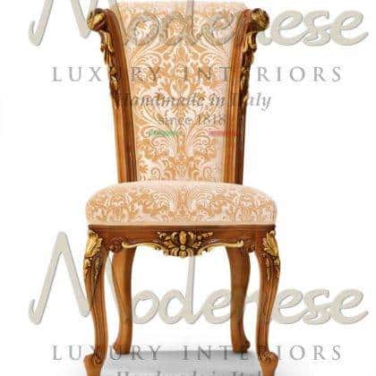 精致的意大利实木椅子 优雅的织物甄选理念 皇家宫廷风格豪华餐椅 最好的意大利家具 手工制作的经典室内设计 独家维多利亚时代风格设计 华丽的意大利制造工艺 再现法式家具经典