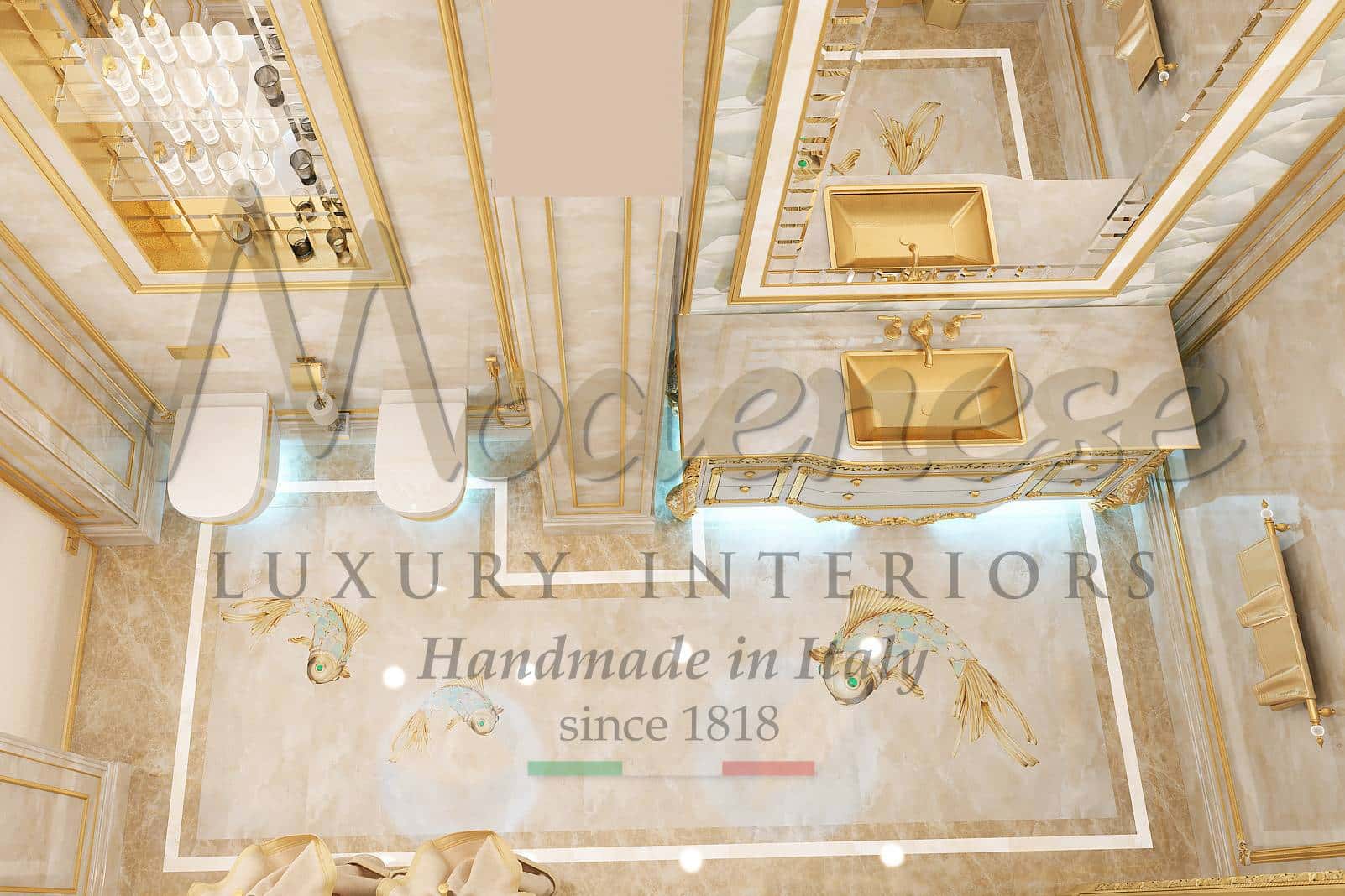 bathroom layout study design proposal interior decoration service luxury royal classy bathroom classic baroque marble precious majestic exclusive elegant