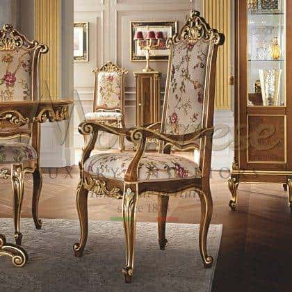 decorative classic style armchair elegant chair with arms unique italian design premium quality furniture handmade luxury interiors royal palace dining room majestic decorations solid wood chair with arms handcrafted opulent classic armchairs classy custom-made home furnishing project