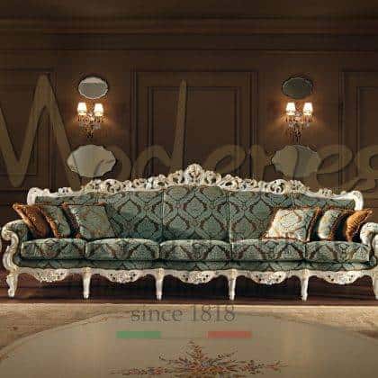 Classic 5 Seater Italian Sofa Baroque Design Made by Modenese Luxury Interiors