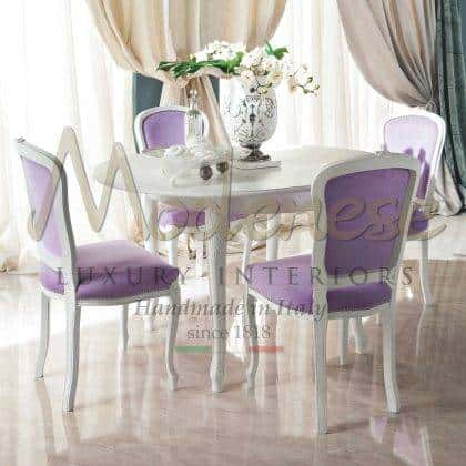high-end quality made in Italy wooden dining table bespoke finish dimensions unique style exclusive villa dining room top furniture collection best baroque interiors home furnishing elegant furniture ideas