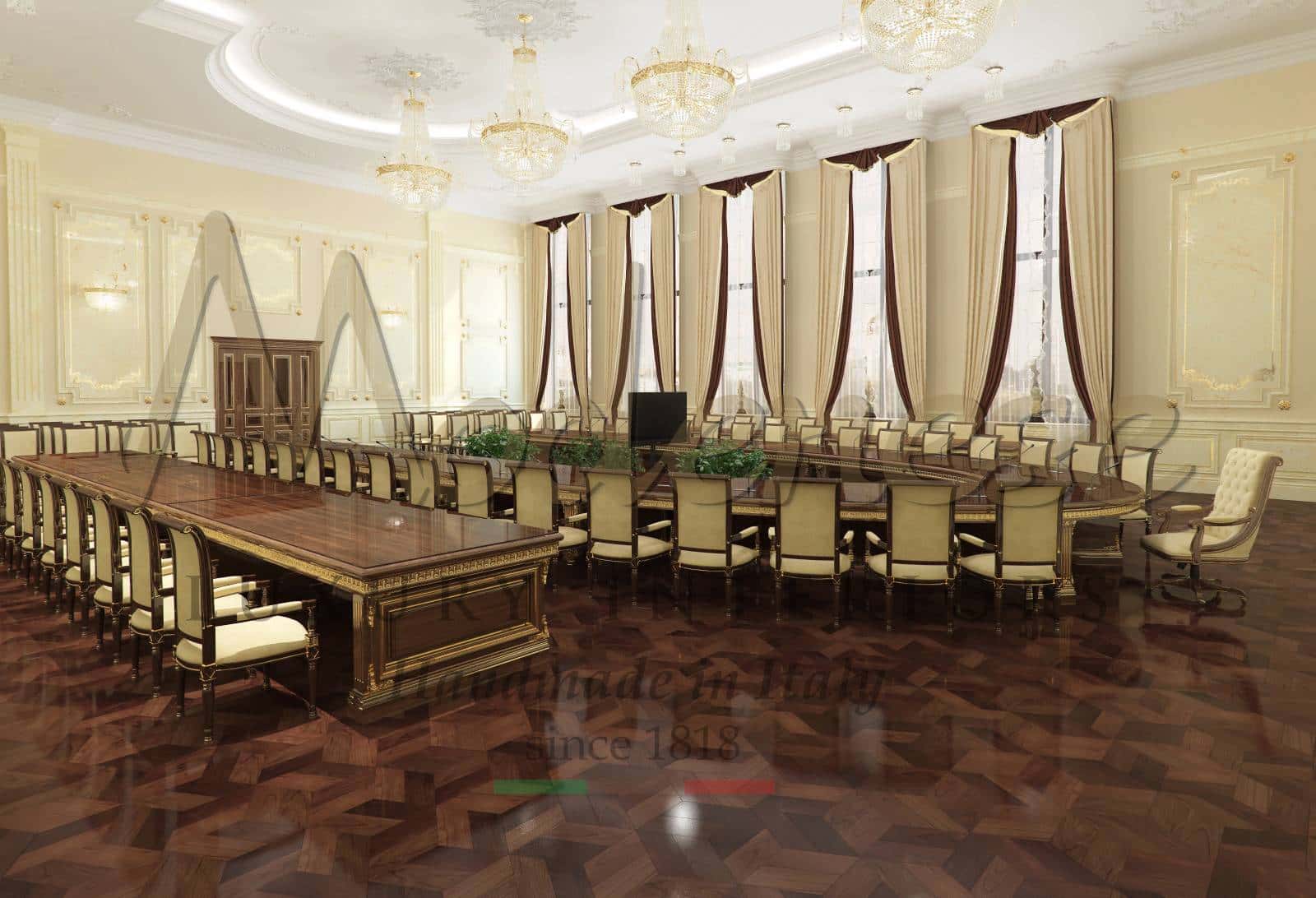 presidential executive offices embassies governamental office project selection handmade artisans layout ideas interior design service consult ideas french style classic luxury royal majestic elegant space refined baroque opulent custom fit out furniture production handcrafted italian quality high selection best classic classy baroque victorian rococo' exclusive fit out project