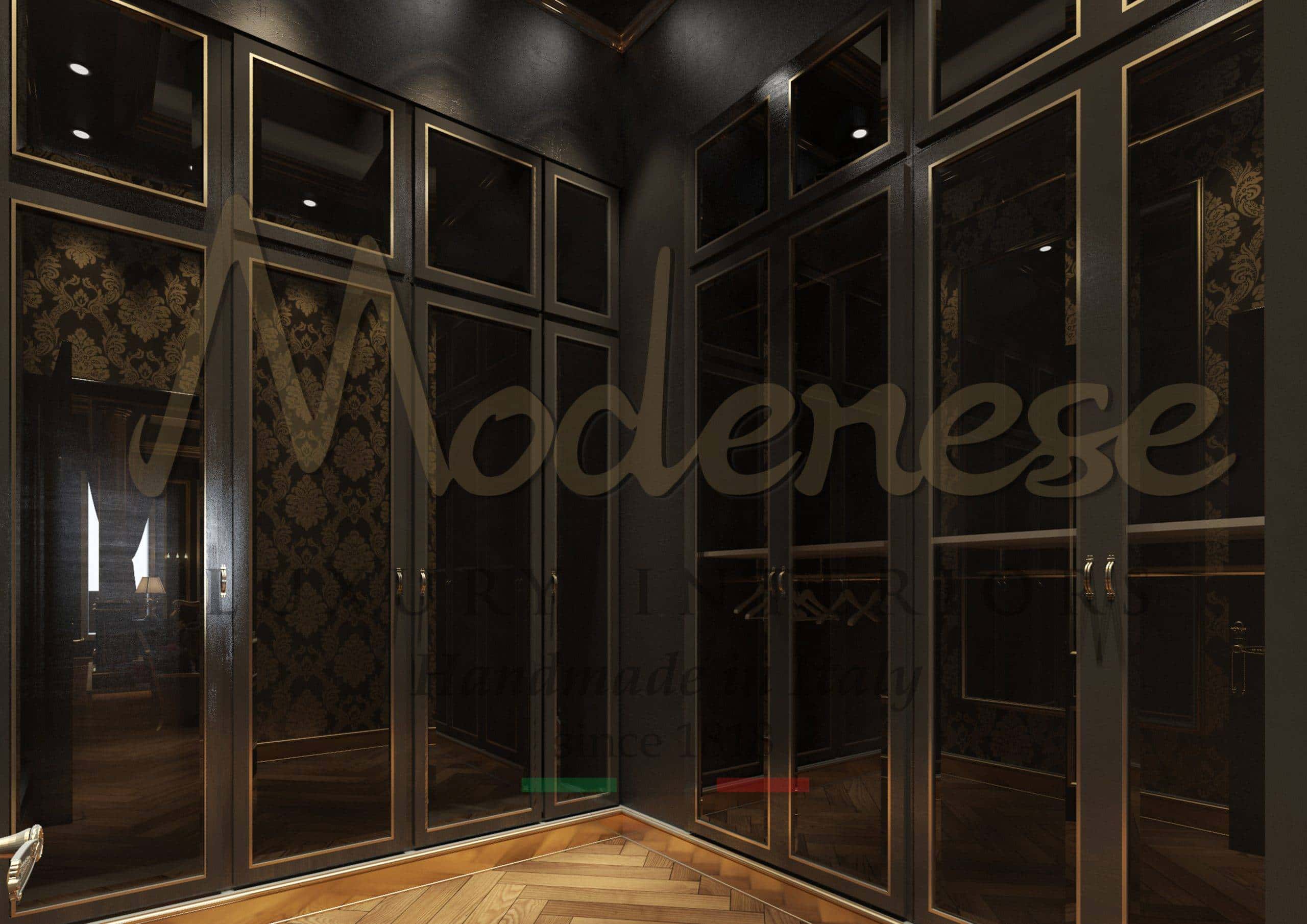 male dressing room walk in closet for him custom handmade italian quality high design solid wood gold leaf baroque ideas royal consultancy service