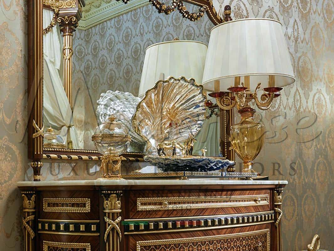 elegant classic made in Italy royal accessories vase stands handmade paintings best quality ornamental decorative elements production refined classic accessories for top private residential projects