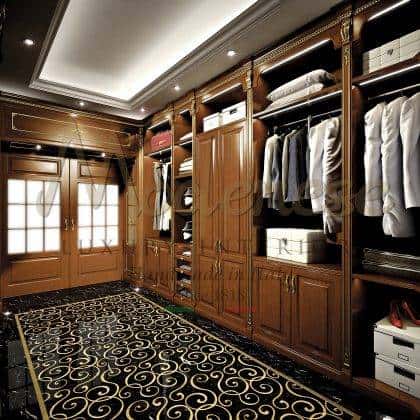 elegant exclusive luxury classic italian wardrobes exclusive furniture handcrafted made in Italy solid wood decorative gold leaf details handmade top customized wardrobes furniture classical baroque style details unique exclusive solid wooden luxury furniture manufacturing