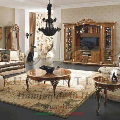 baroque best quality living room classic luxury furniture made in Italy solid wood artisanal production best furniture timeless design opulent venetian furniture collection upholstered sofa set elegant armchairs precious italian fabrics inlaid refined coffee tables