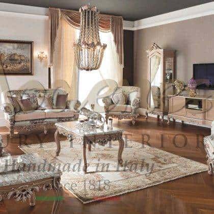 classic traditional luxury italian furniture elegant sofa set ideas wooden armchairs beautiful coffee tables premium quality materials made in Italy craftsmanship italian custom-made classical fabrics bepoke interior projects custom.made home decorations exclusive finishes