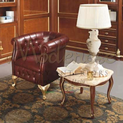 luxury opulent made in Italy artisanal furniture production sophisticated carved coffee table solid wood table leg carvings and details bespoke refined top marble coffe table traditional furniture ideas majestic luxury best materials made in Italy furniture