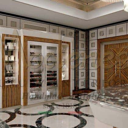 elegant Arrogance - Rosewood version kitchen made in Italy venetian style handcrafted luxury kitchen cabinet of top quality marble and solid wood elegant venetian baroque wall and ceiling in solid wood details top elegant made in Italy classic wine fridge royal luxury design exclusive villas furnishings high-end classical design exclusive majestic kitchen area refined bespoke kitchen solid wood exclusive artisanal manufacturing