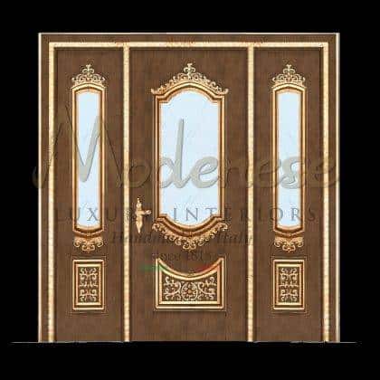 elegant luxury villa places home door décor royal luxury empire italian furniture handmade painting finish details classical baroque refined golden details craftsmanship exclusive interior design italian villa royal decorations traditional baroque style furniture timeless venetian royal palace solid wood fixed furniture made in Italy