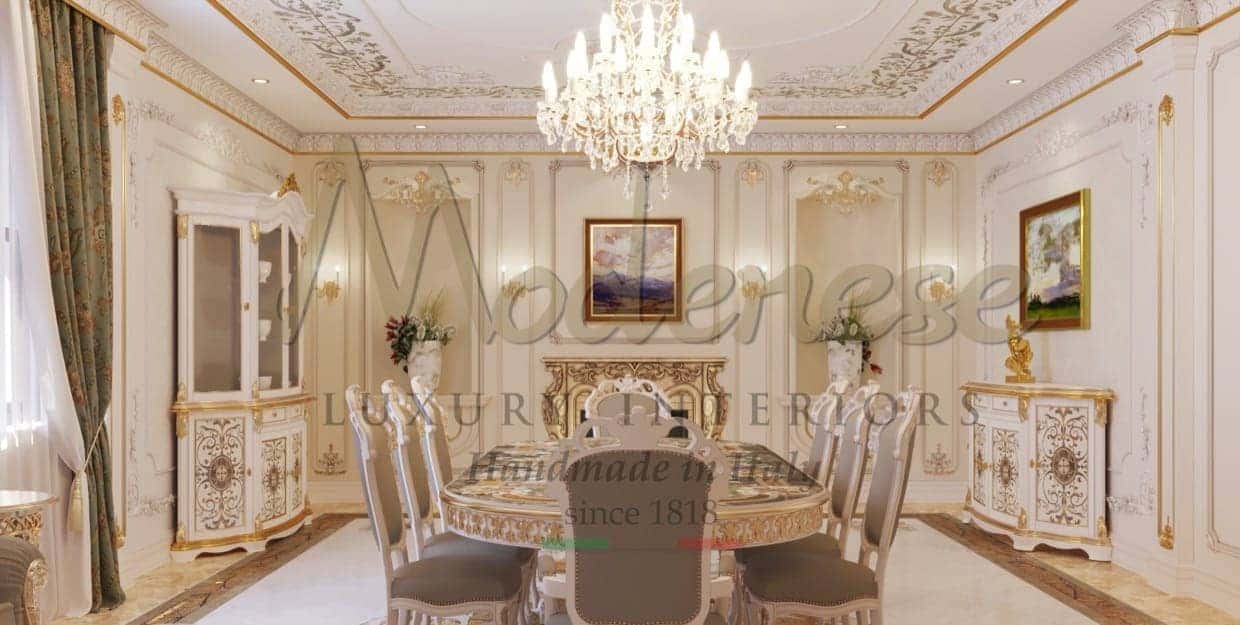 优质、高端材料，正宗的意大利制造家具，为最美丽和优雅的私人项目定制的内饰。皇家住宅宫殿和别墅的独家设计和独特建议。意大利实木家具手工制造。