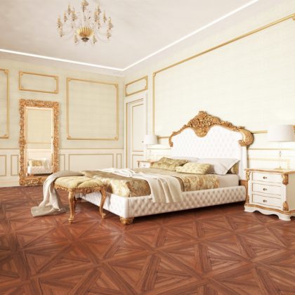 顶级高端典雅别墅设计项目，意大利家具，意大利制造的独特卧室家具创意，最优质的家具，定制床为经典豪华手工皇家内饰。