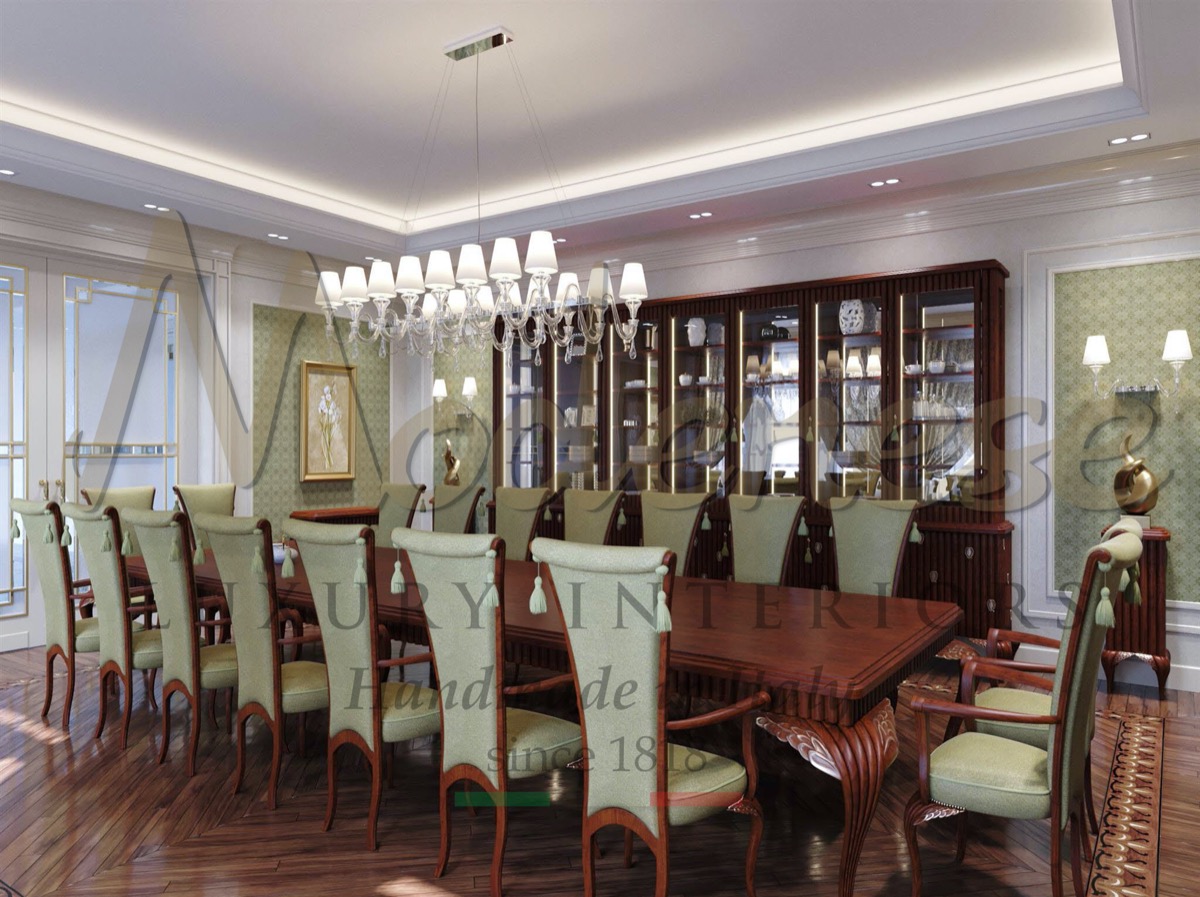 Bespoke dining room for the most beautiful and elegant projects. Classical Dining Room for stylish project. Exclusive design and unique suggestions for royal residential palaces and villas.