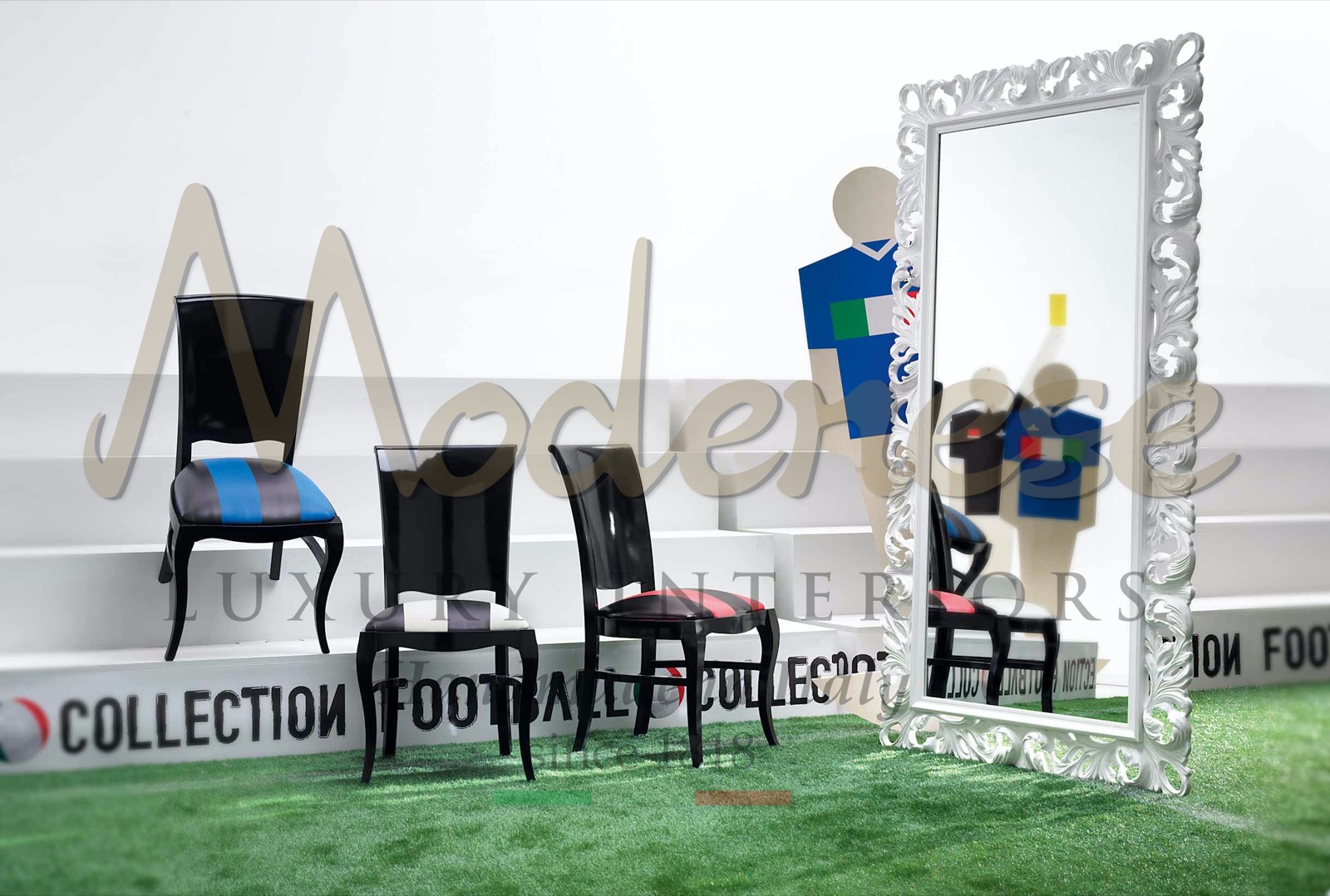 客厅家具，娱乐足球定制收藏，FIFA爱好者家居装饰，手工制作生产