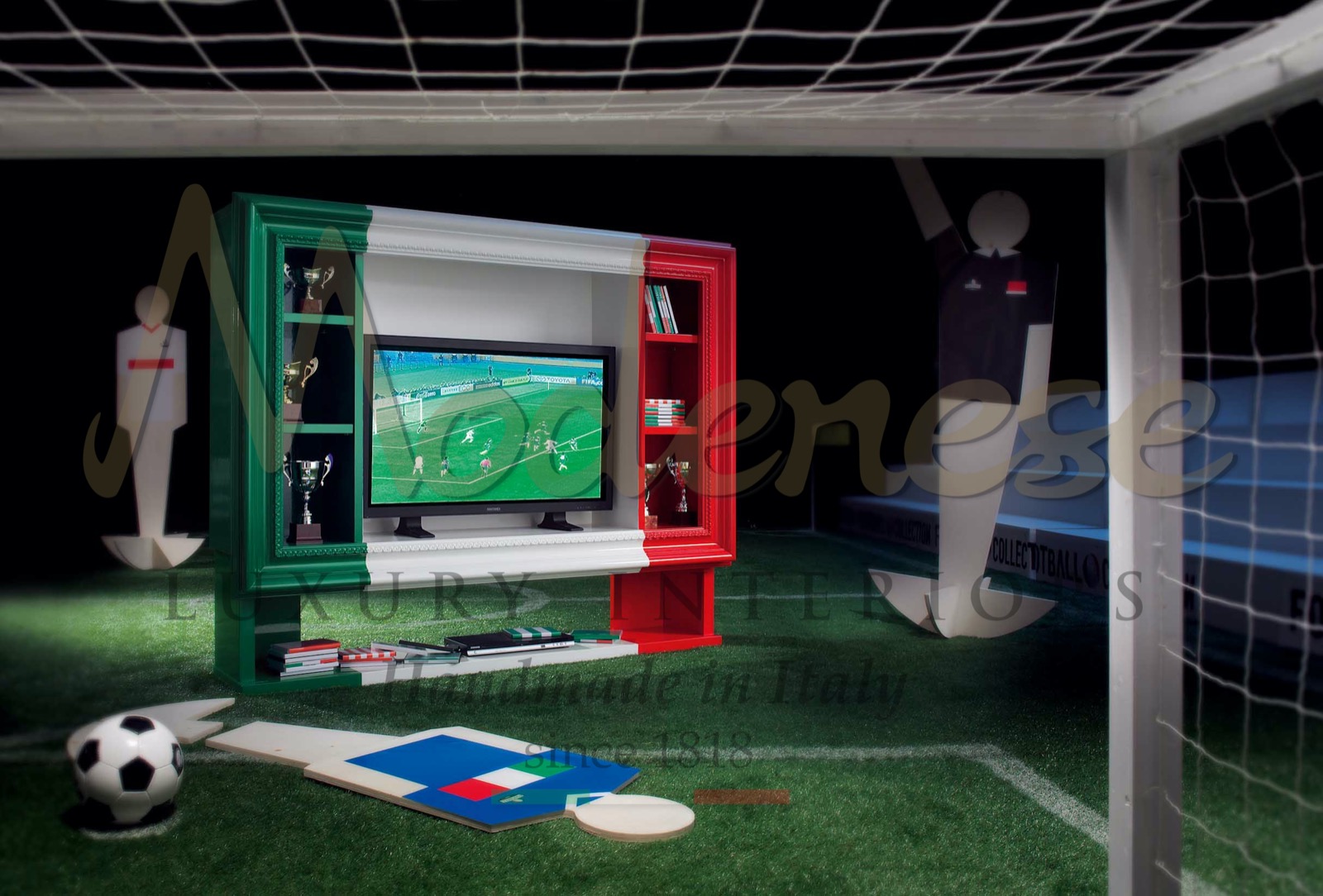 غرفة جلوس ترفيهية - كرة قدم - كأس العالم لكرة القدم - أثاث فاخر - صناعة يدوية