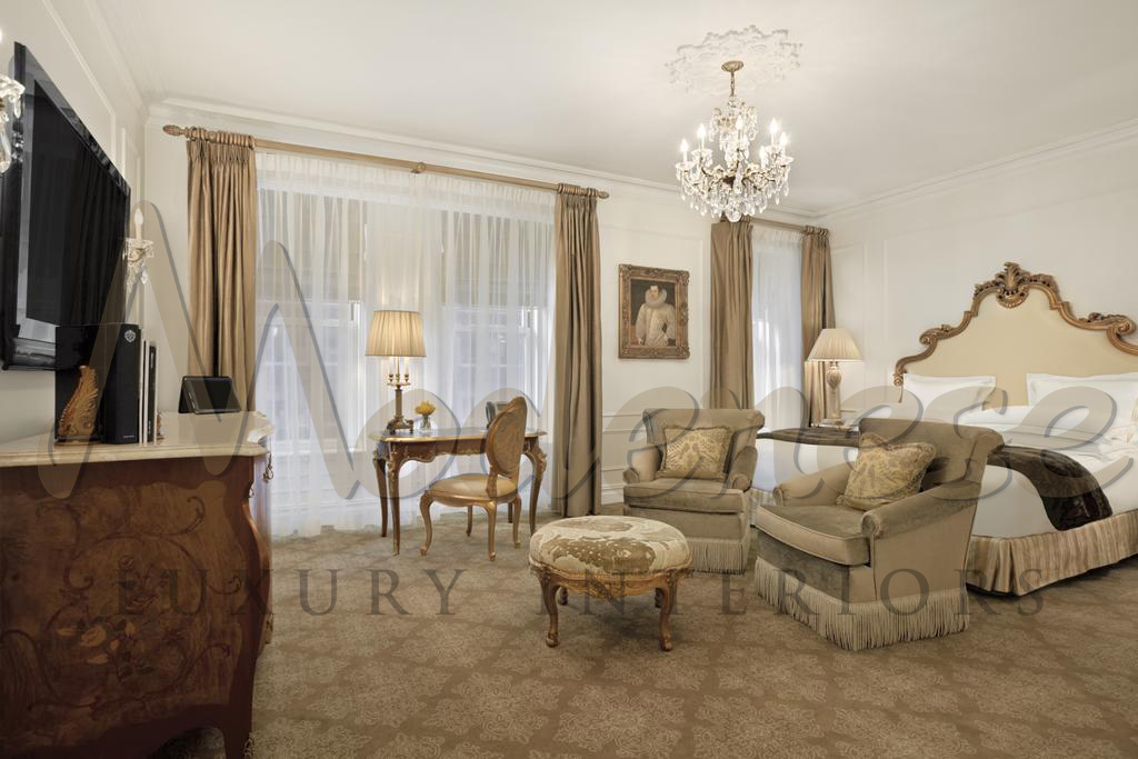 Luxury Hotel Design. Amazing Italian design for luxurious hotels. Luxurious interiors. Bespoke interior design project and furniture production made in Italy.