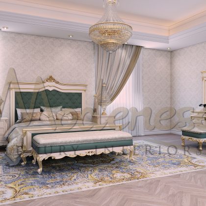 Premium furniture manufacturing. Elegant bedroom design idea.Best Interior Design Services In Dubai