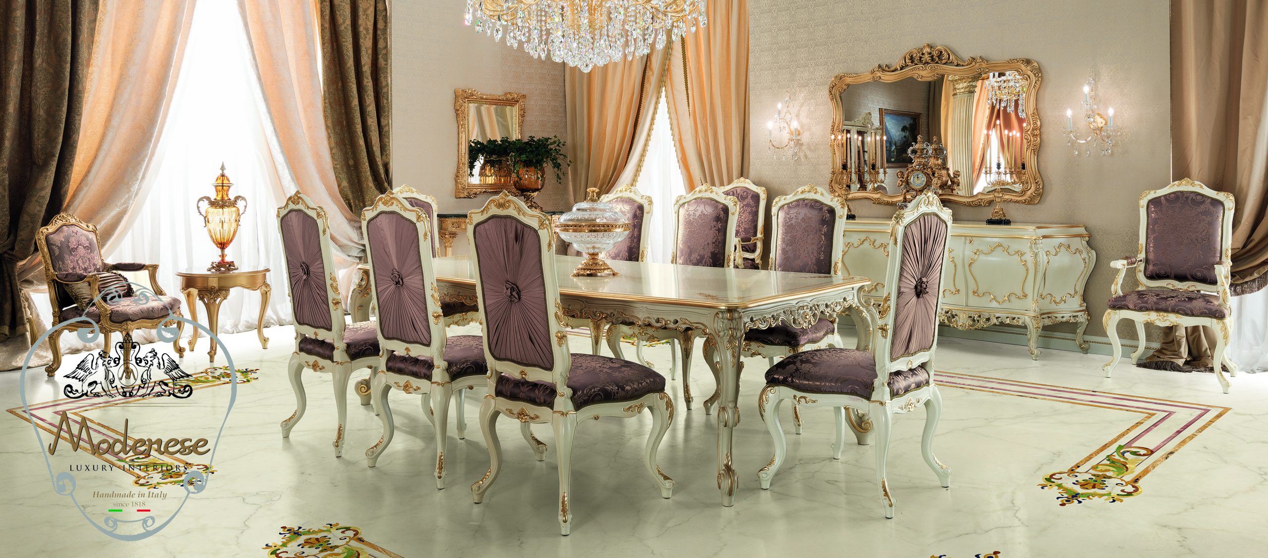 High-end quality, premium standards, luxury furniture design made in Italy. Traditional handcrafted furniture and best classical interior design projects.