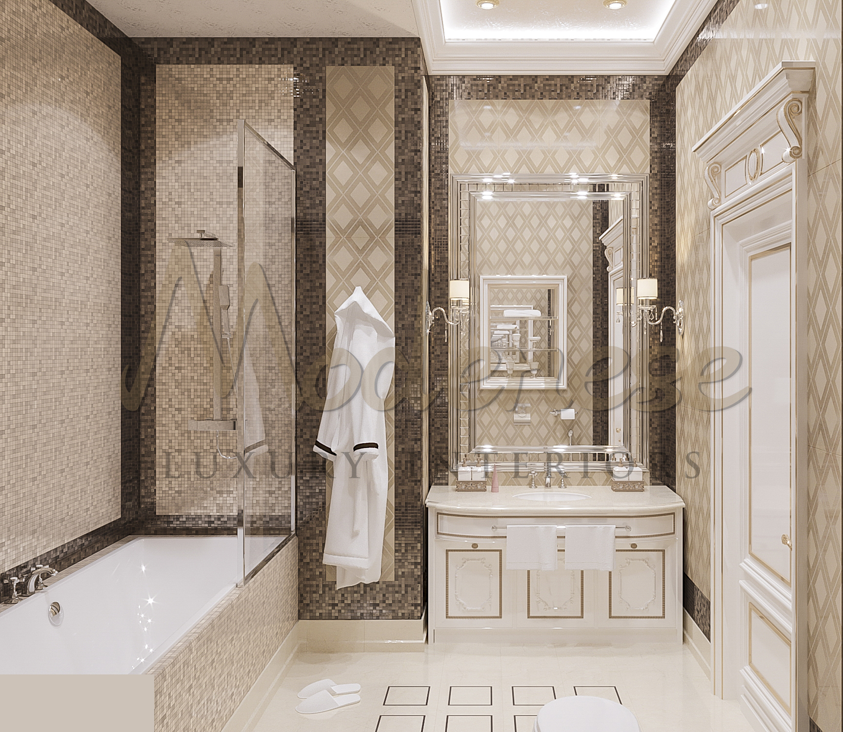 High-end quality,luxury furniture, bathroom design, top quality handmade interiors, artisanal made in Italy furniture production. Turnkey Interior Design Project in Lahore, Pakistan.