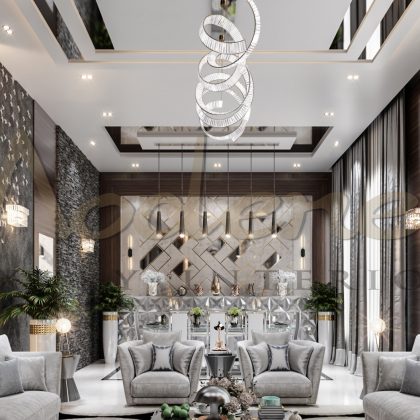 Modern style of villa design in Miami, luxury modern sofas.Top Interior Design Company in Miami. Best handmade furniture production.