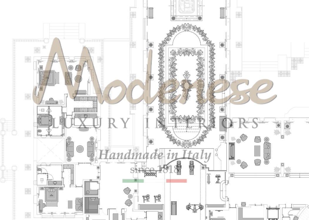 Luxury 2D Interior Design Drawings by Modenese Interiors