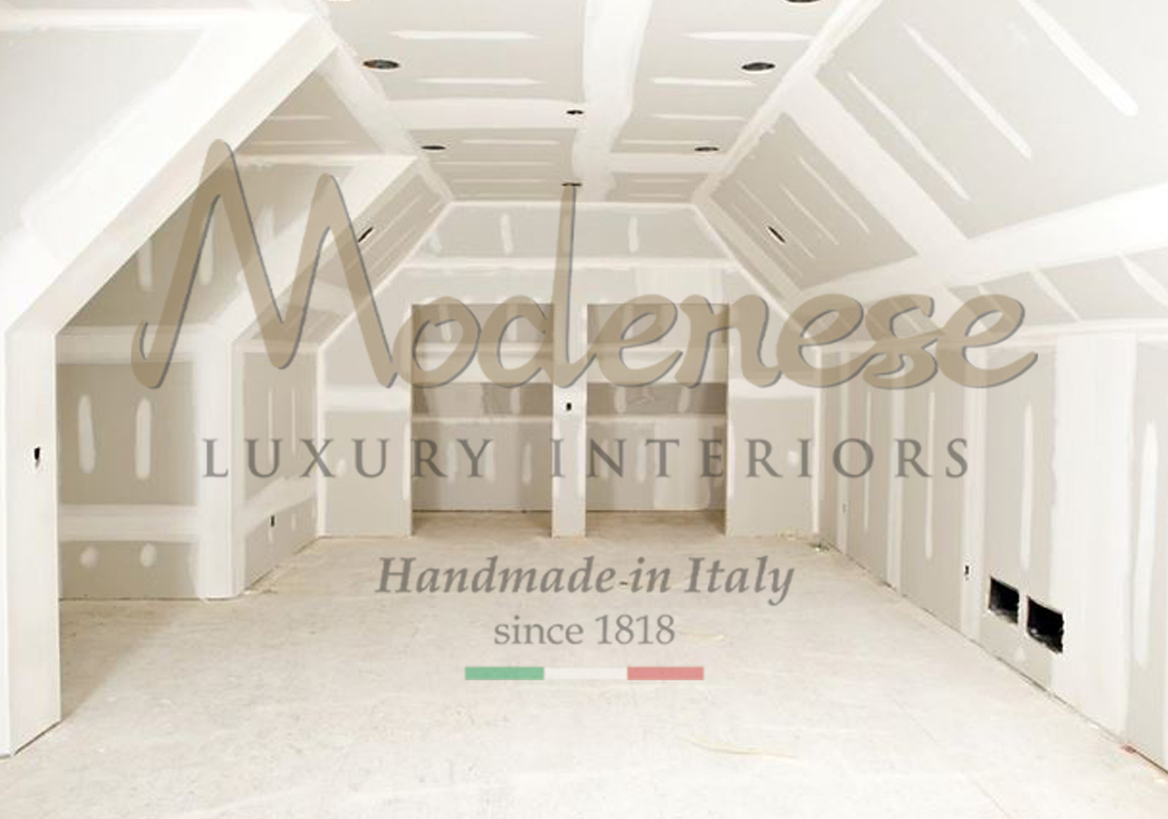 Drywall interior walls Modenese design projects