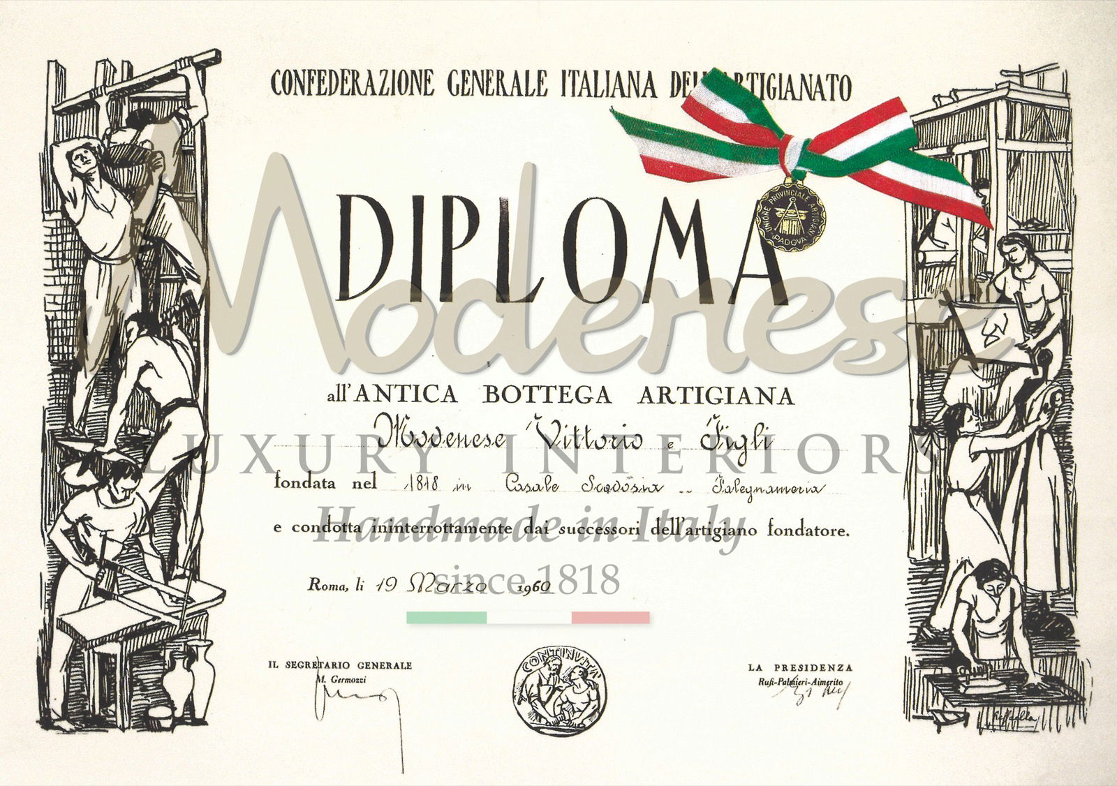 家具制造，奢华经典内饰，生产车间，意大利制造，内饰历史，家族公司传统，遗产，工艺，雕刻木材