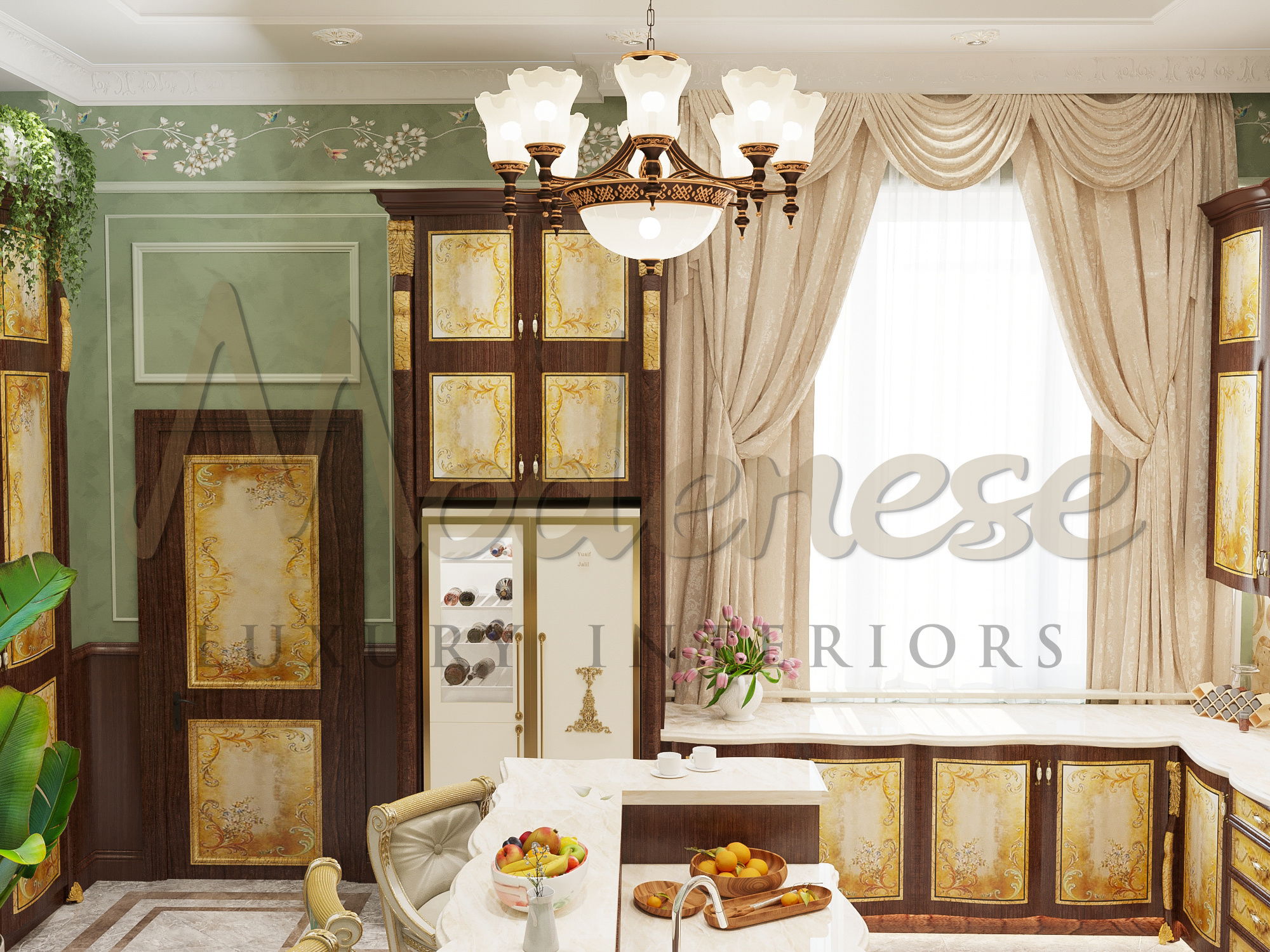 Classic kitchen decoration example