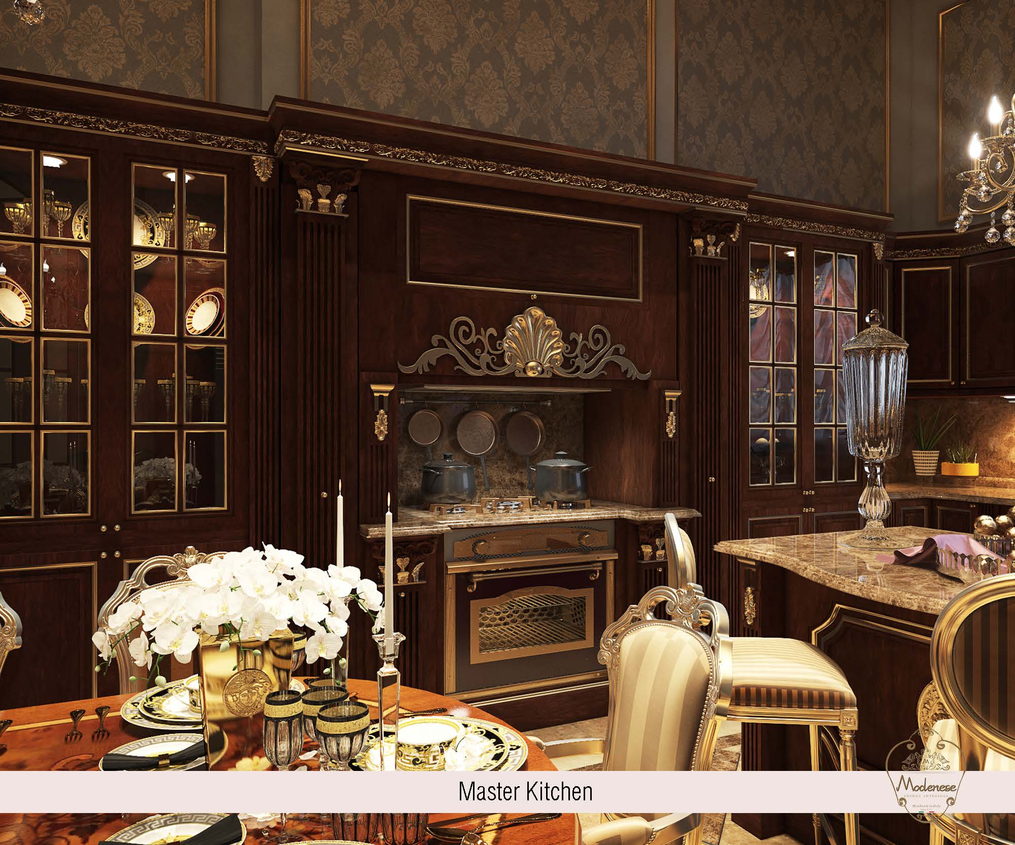 تصميم مطبخ رئيسي كلاسيكي من Modenese Interiors