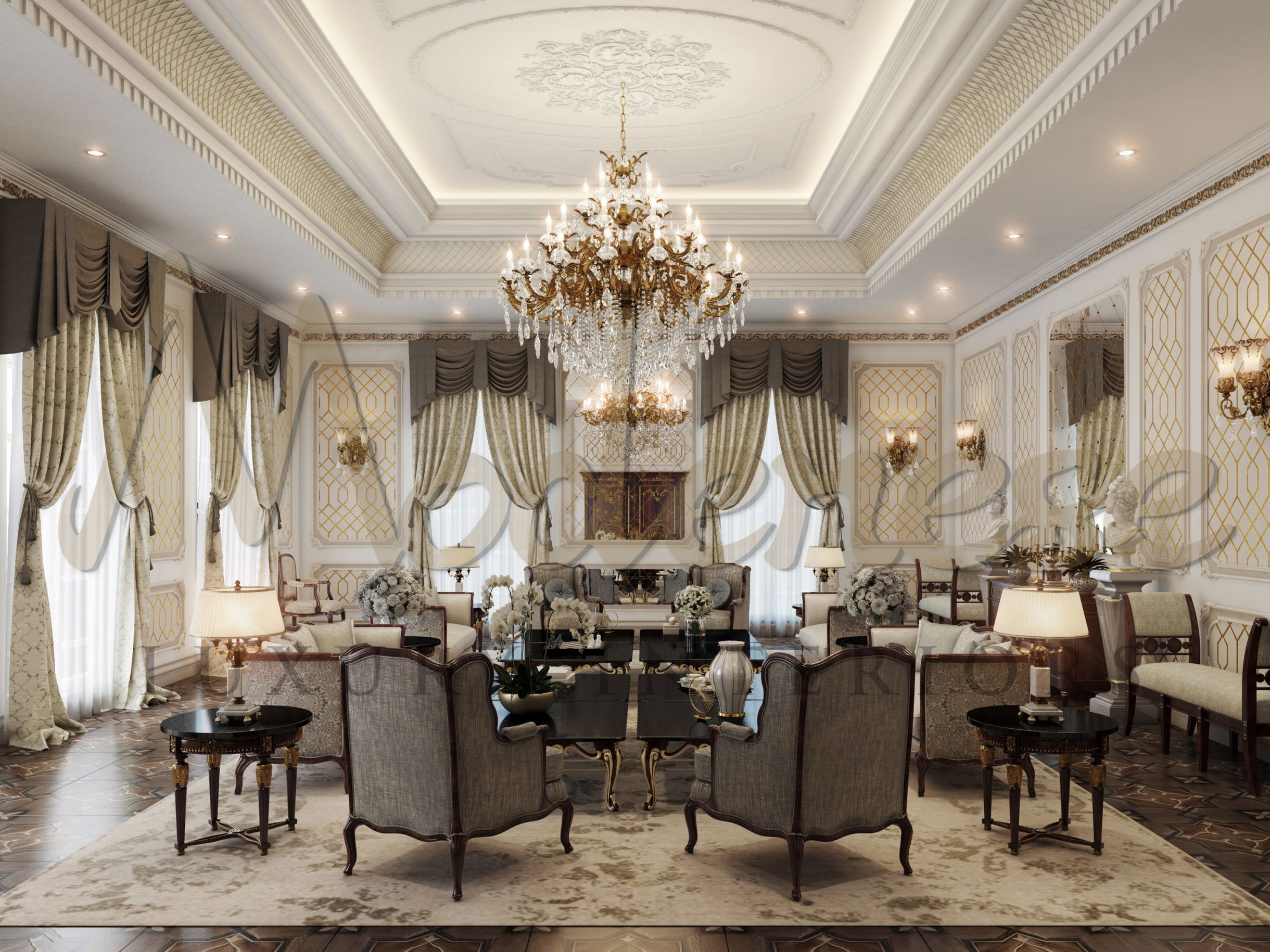 Elegant Italian Furniture Design For Huge Mansion
