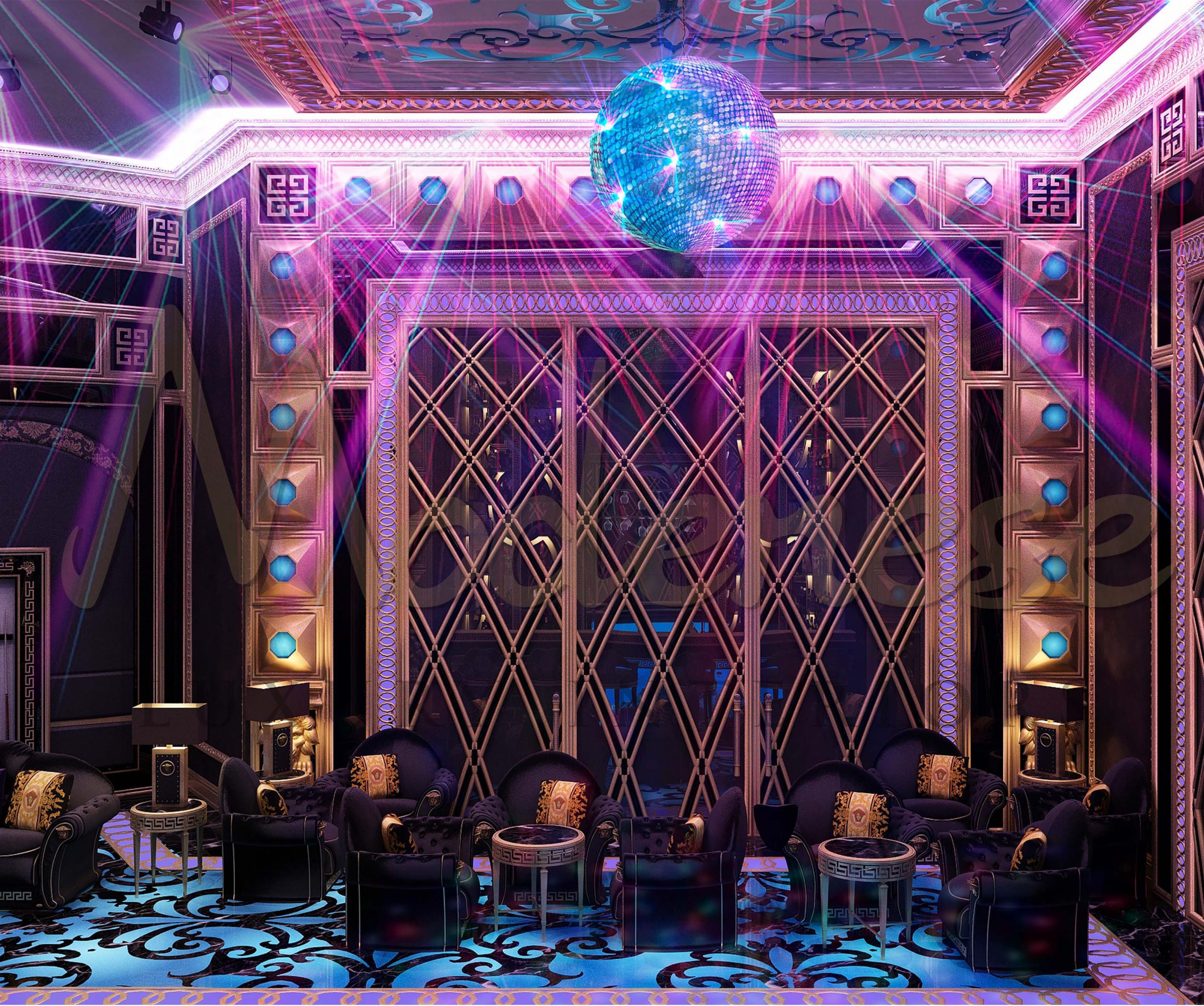 柬埔寨娱乐家居区域的经典定制室内设计