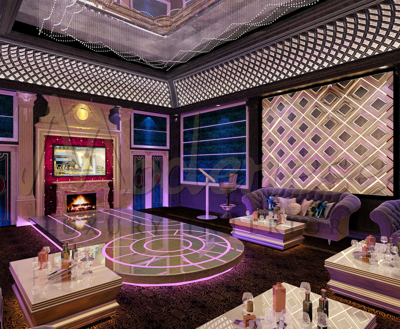 Stylish Entertainment Room Design Idea