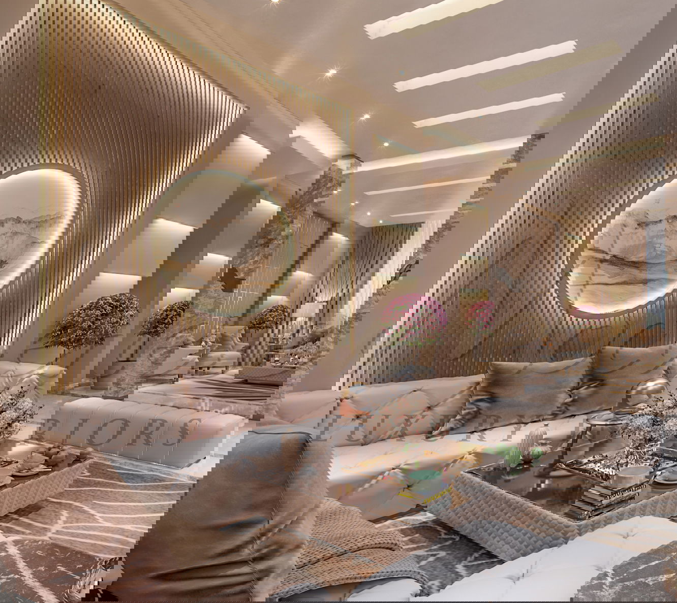 PROJET D'INTÉRIEUR DE VILLA EXQUIS À RIYADH, ARABIE SAOUDITE