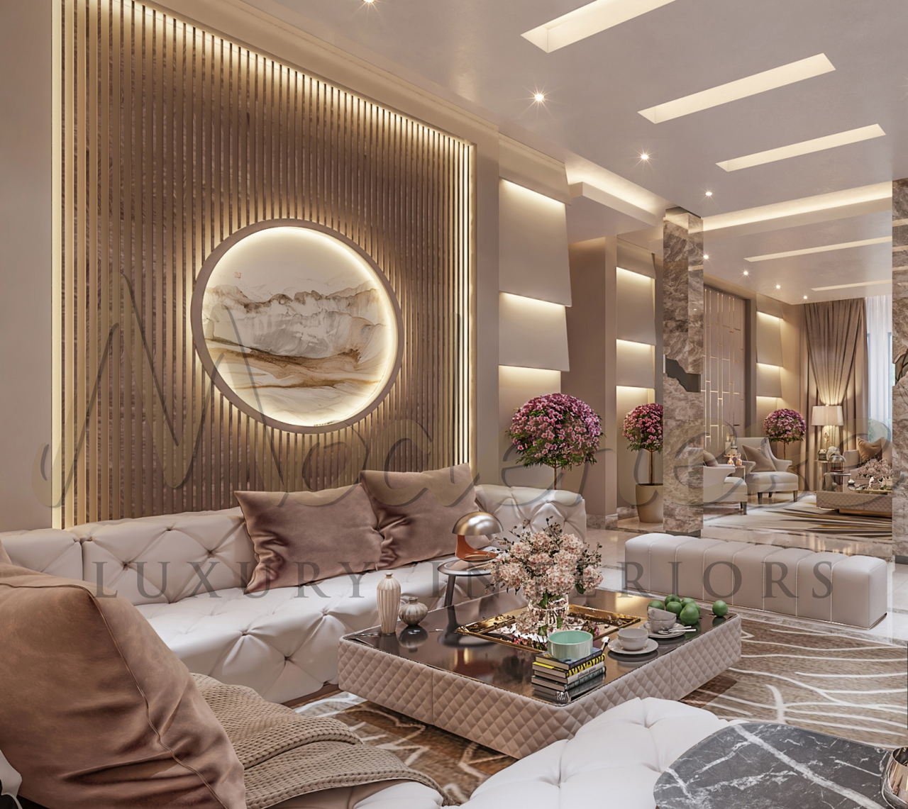 تصميم داخلي فاخر لفيلا في الرياض، المملكة العربية السعودية