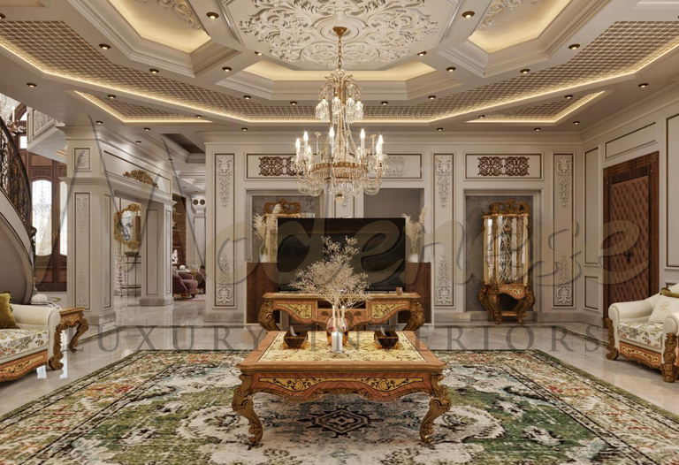 Luxury Family Sitting Room For Exquisite House