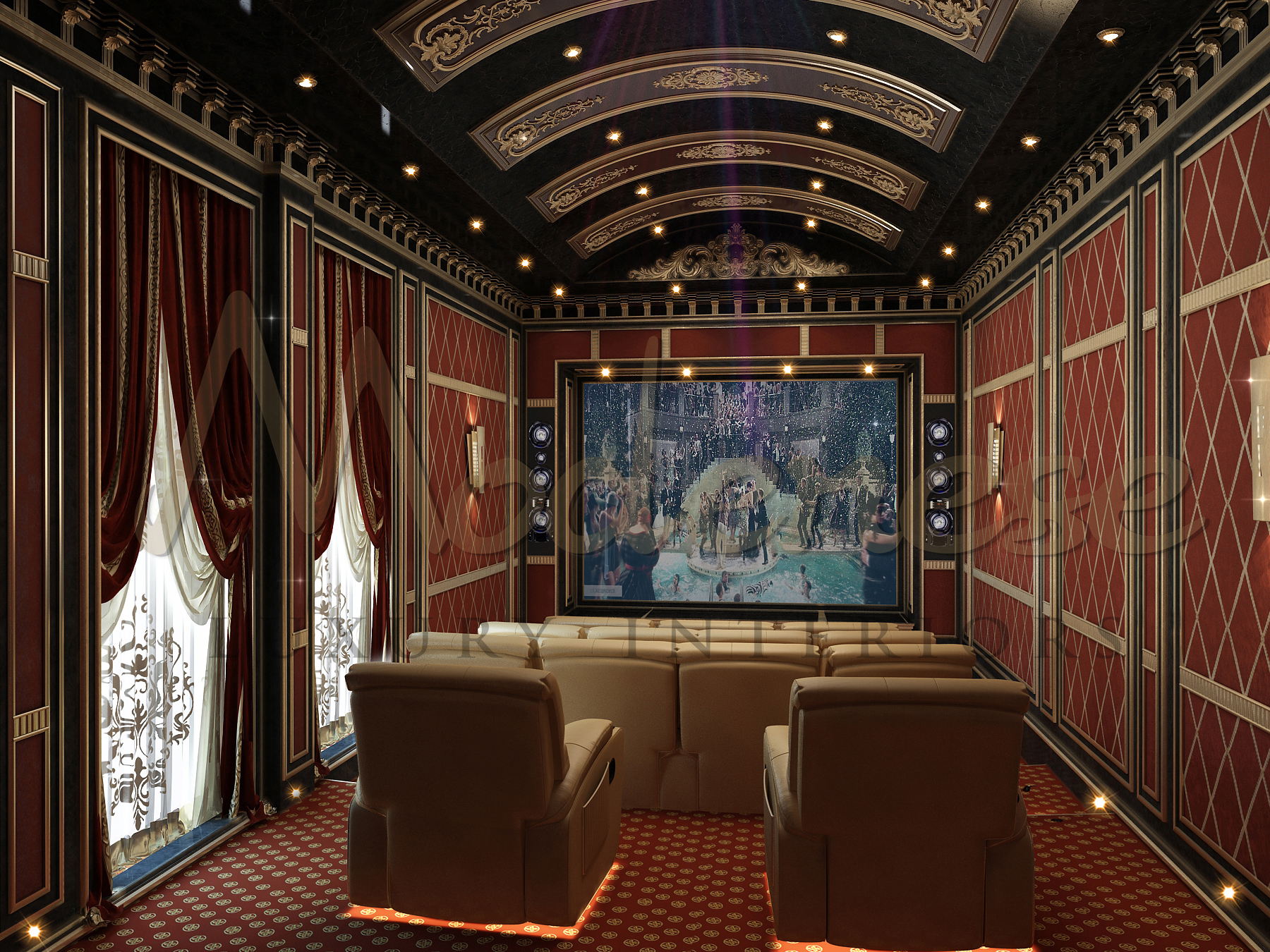 CINEMA HOME DESIGN FOR VILLA IN RIYADH, KSA