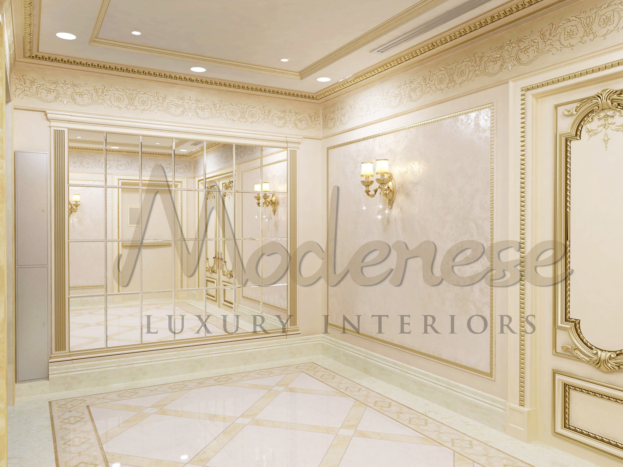 伦敦别墅精美门厅室内设计，英国