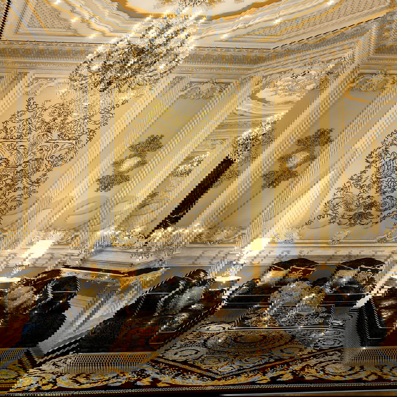 CONCEPTION EXQUISITE DE SALON AU CAMBODGE