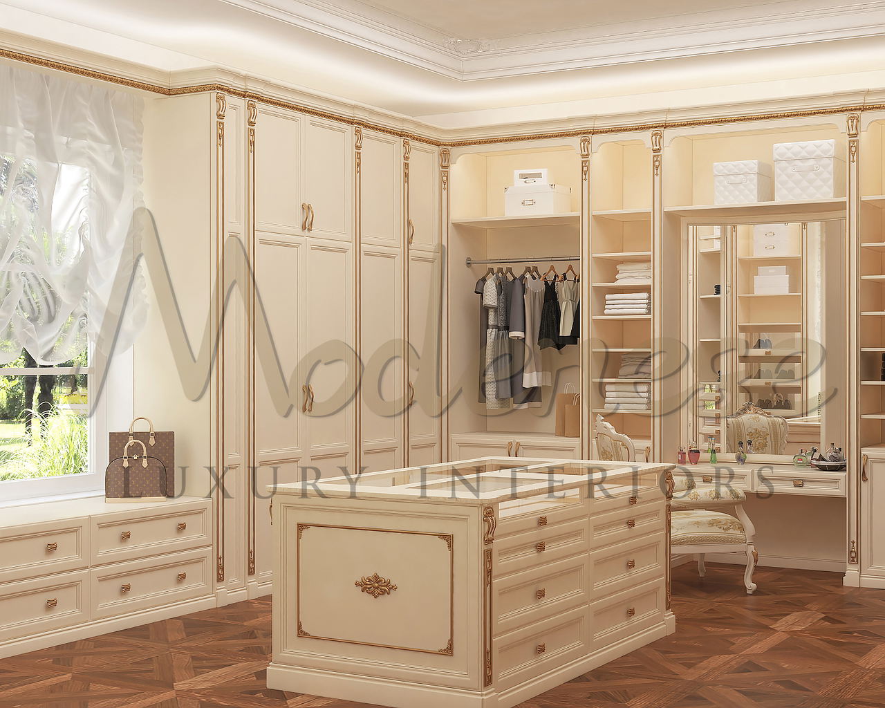 Luxury Dressing Room Design in Villa Dubai