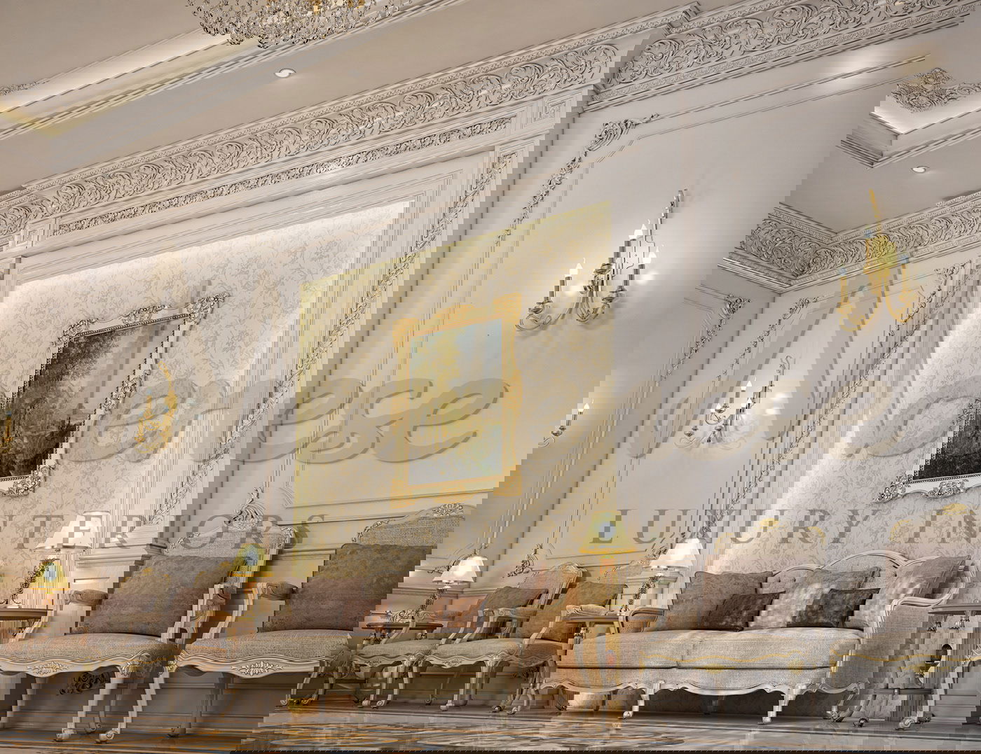 CONCEPTION DE MAISON CLASSIQUE À MOSCOU, RUSSIE