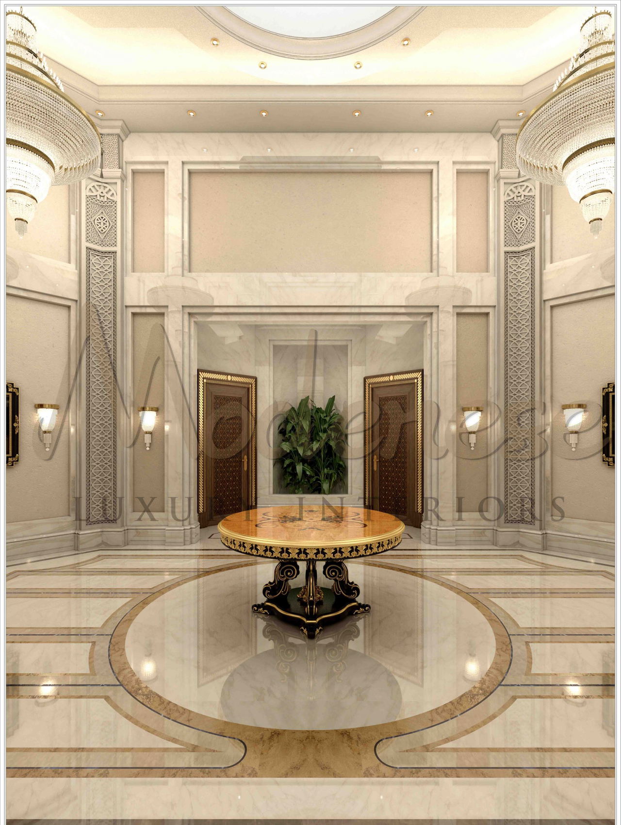Luxury Spacios Hall Design Idea