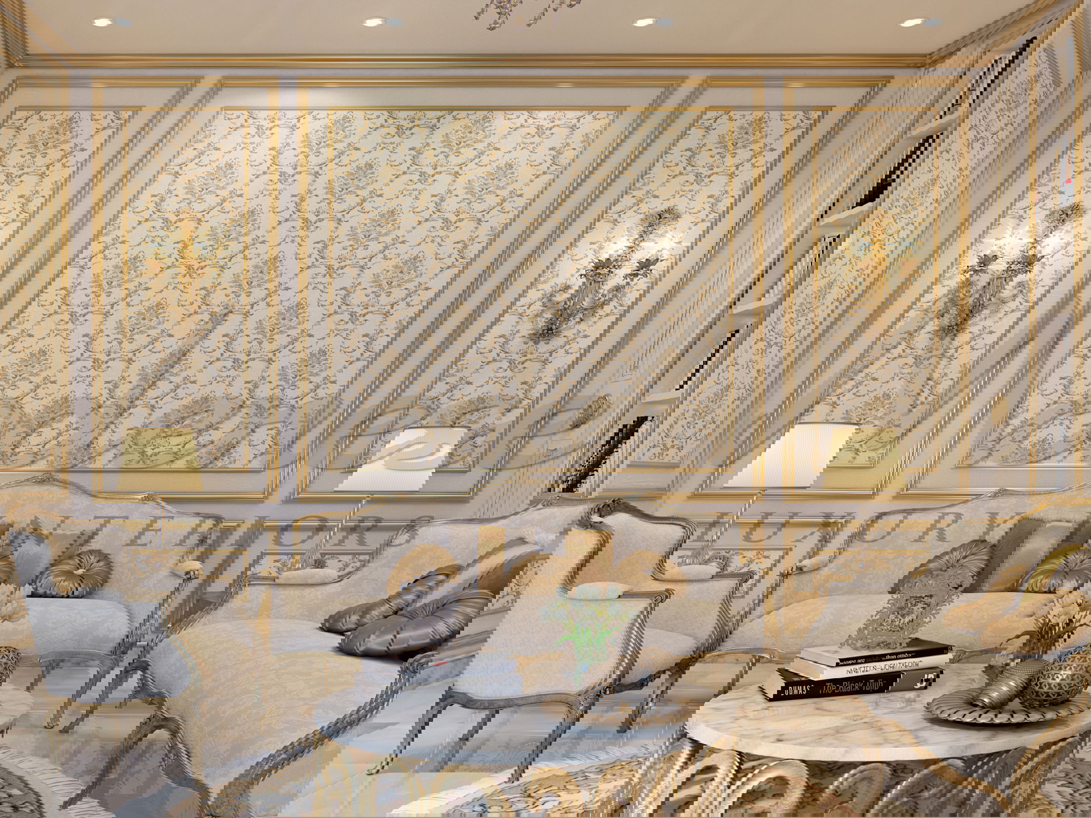 КЛАССИЧЕСКИЙ ДИЗАЙН ИНТЕРЬЕРА ДЛЯ ОСОБНЯКА В ДУБАЕ