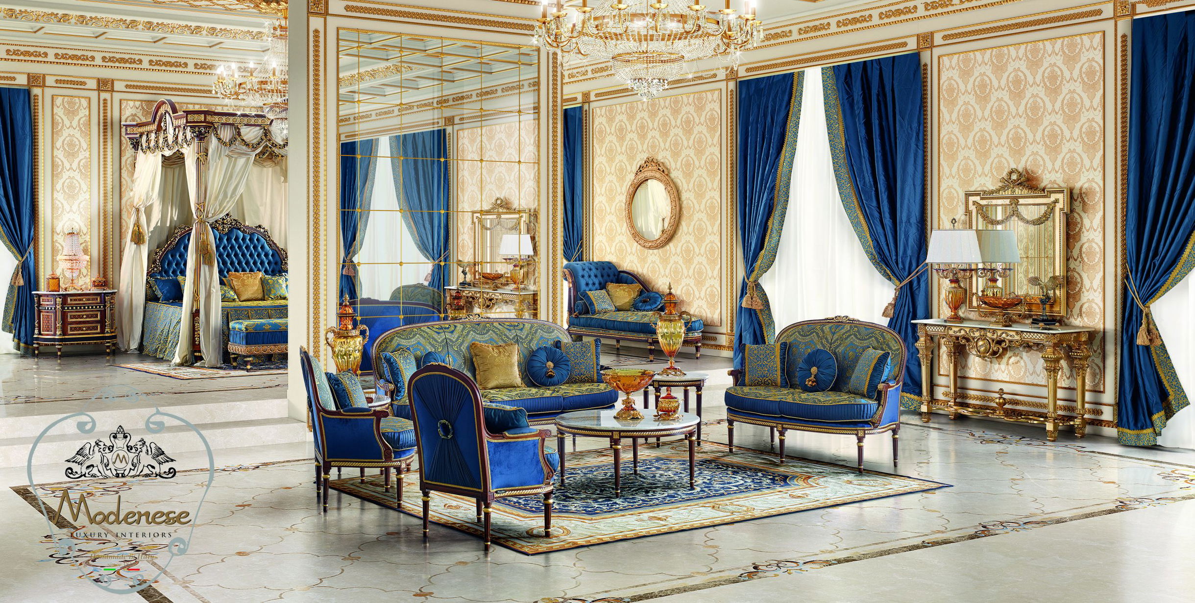 BEDROOMS DESIGN FOR LUXURIOUS VILLA IN MONACO, FRANCE