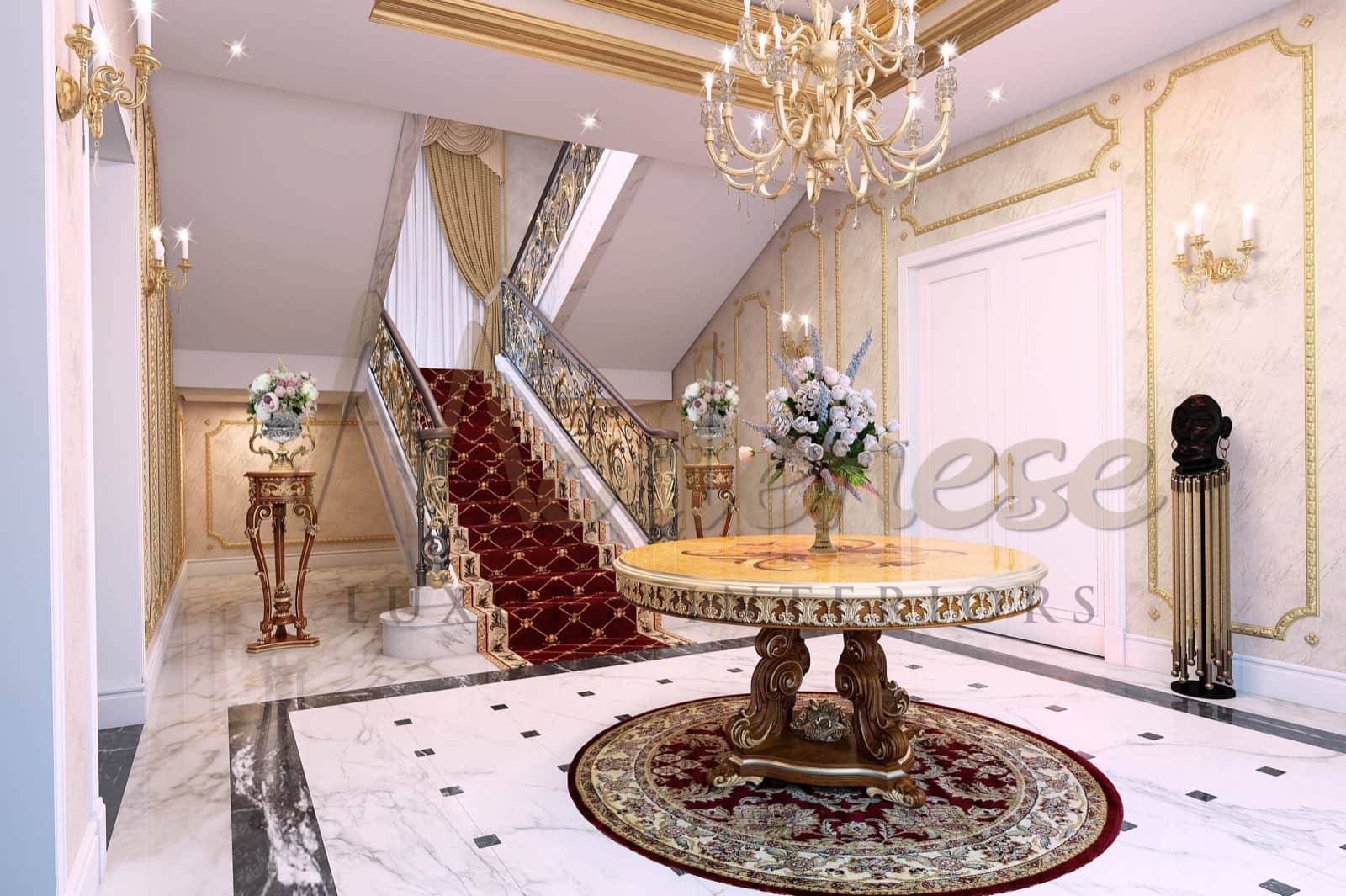 麦加，沙特阿拉伯古典别墅令人惊叹的走廊设计