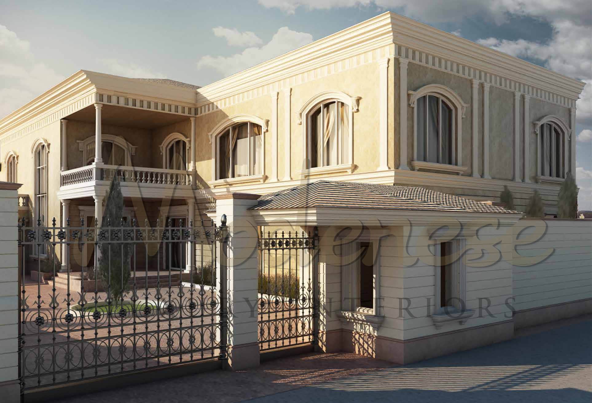 迪拜别墅令人惊叹的外部设计，阿联酋