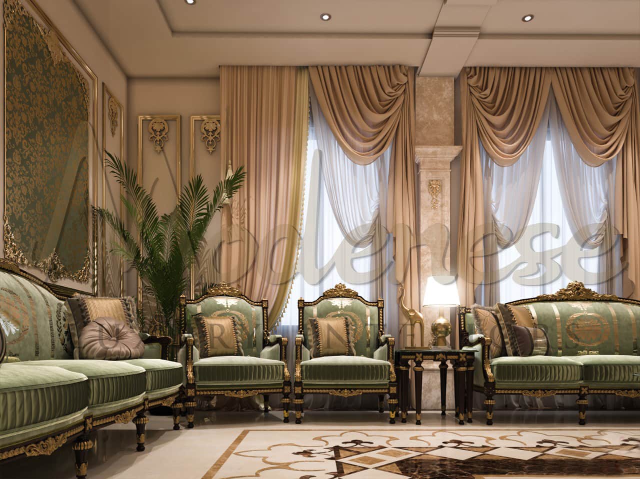 迪拜，阿联酋的豪华会客室家具