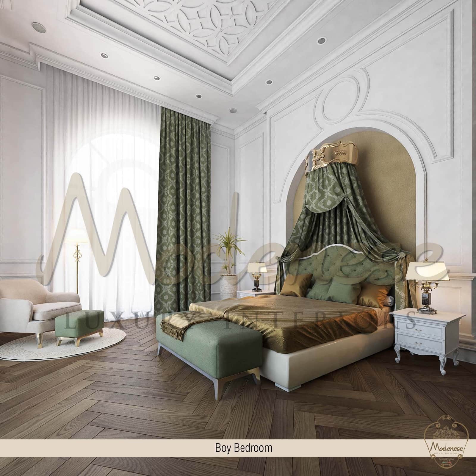 伦敦别墅令人惊叹的男孩卧室设计