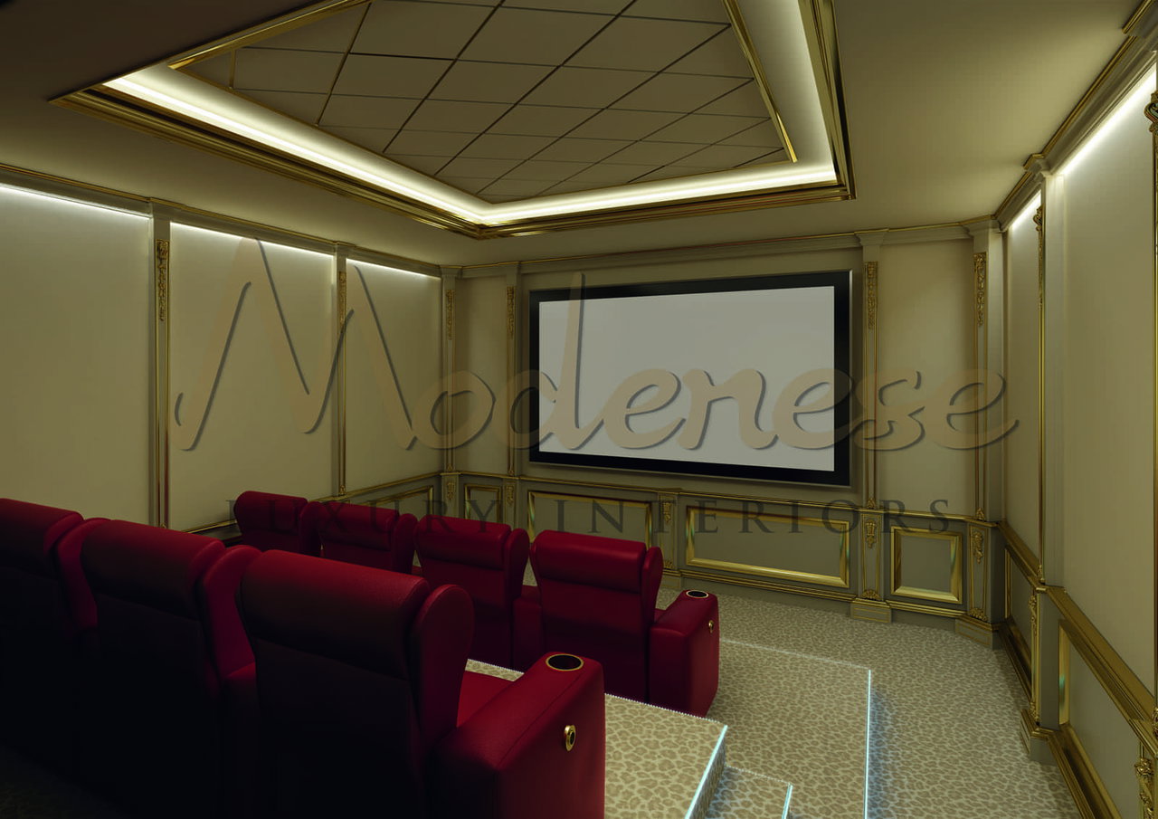 Modenese Luxury Interiors 打造的精湛家庭影院创意