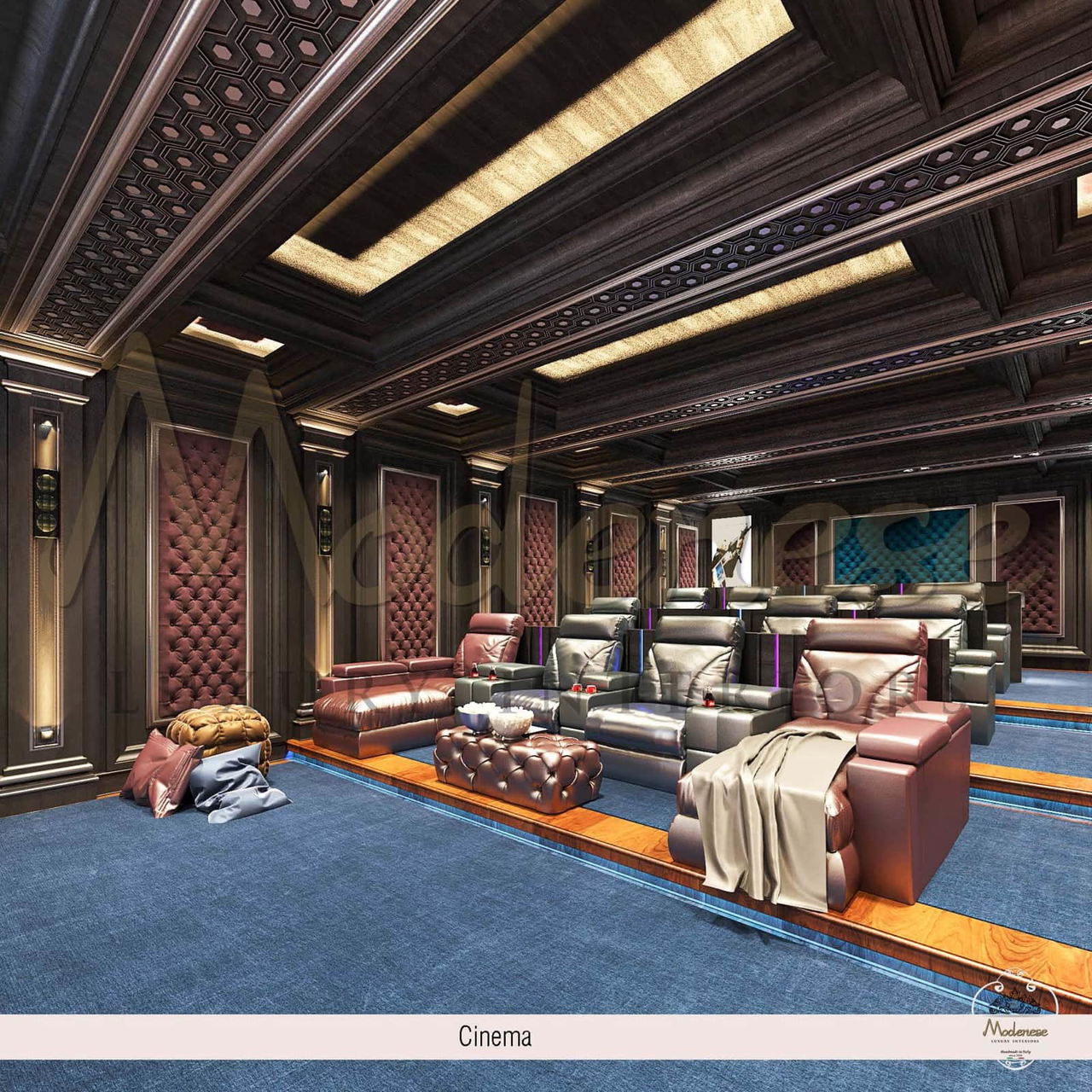 CINEMA HOME DESIGN FOR VILLA IN BAHRAIN