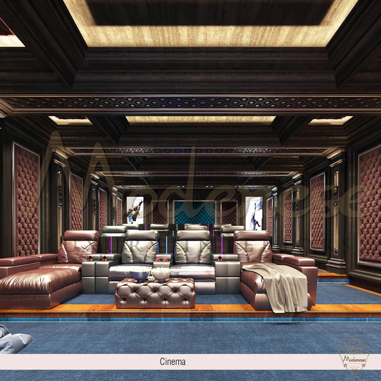 CINEMA HOME DESIGN FOR VILLA IN BAHRAIN